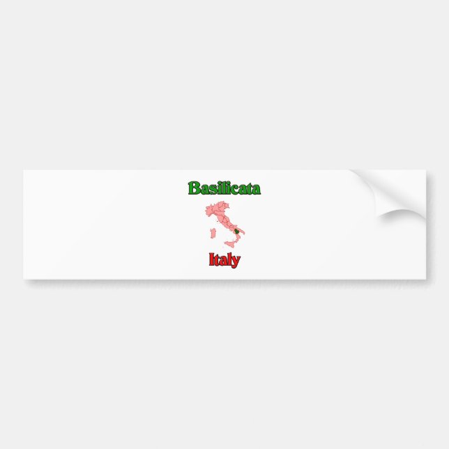 Adesivo Para Carro Basilicata Italia (Frente)