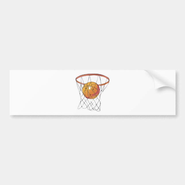 Adesivo Para Carro basquete em hoop (Frente)
