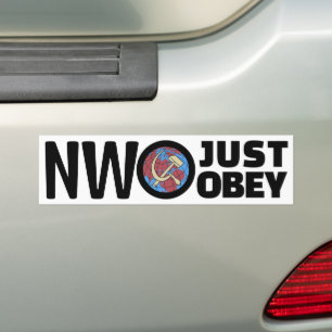 Adesivo Para Carro Basta Obedecer Bumper Sticker
