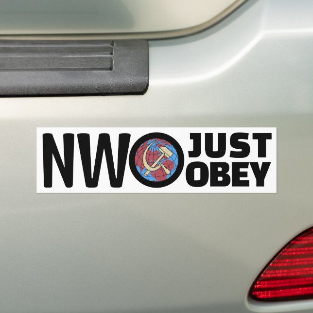 Adesivo Para Carro Basta Obedecer Bumper Sticker (No carro)