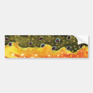 Adesivo Para Carro Bastante Brook Trout Voando Pescador Angler