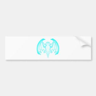 Adesivo Para Carro Bat Cyan Inv The MUSEUM Zazzle Gifs