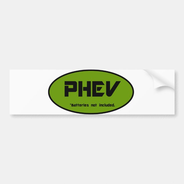 Adesivo Para Carro Baterias de PHEV não incluídas (Frente)
