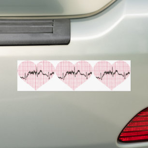 Adesivo Para Carro Batida do Coração VII
