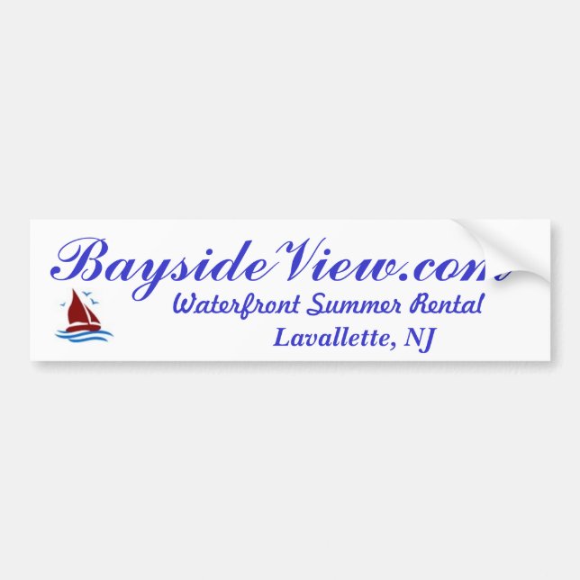 Adesivo Para Carro BaysideView.com Lavallette NJ (Frente)