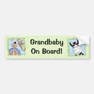 Adesivo Para Carro BaZooples "Grandbaby a bordo!" Autocolante no