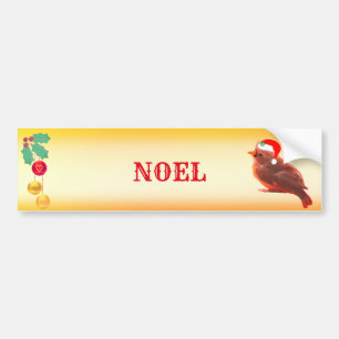 Adesivo Para Carro Beautiful Noel Bird