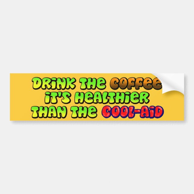 Adesivo Para Carro Beba o café (Frente)