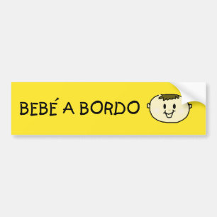 Adesivo Para Carro Bebé a Bordo - M- calcomanía de paraqueroco