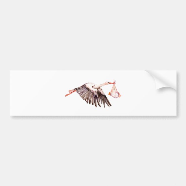 Adesivo Para Carro Bebê na Stork (Frente)