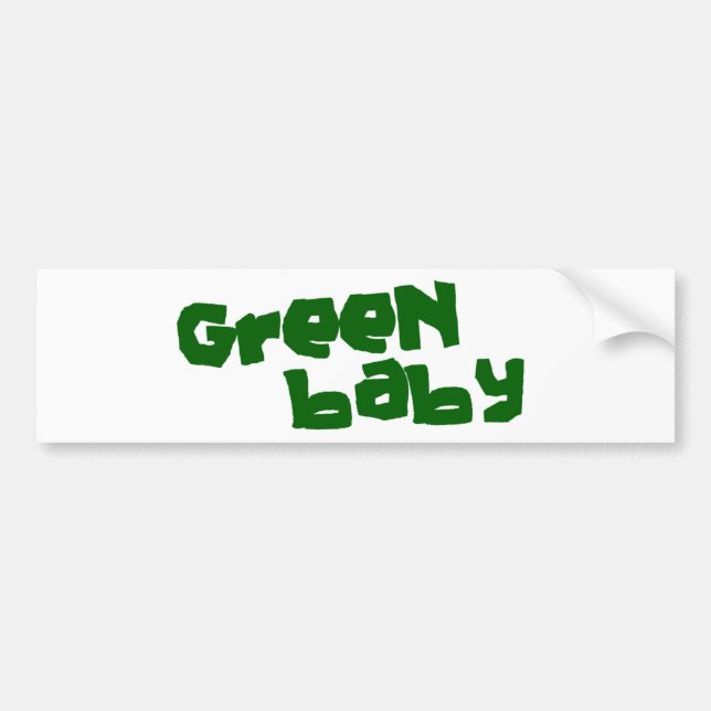 Adesivo Para Carro Bebê verde (Frente)