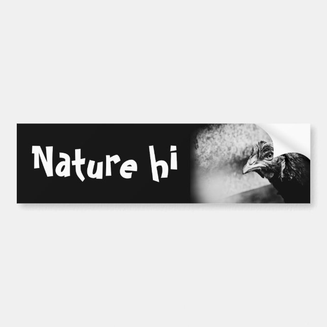 Adesivo Para Carro bebidas espirituosas e galinhas (Frente)