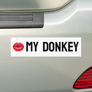 Adesivo Para Carro Beija Meu Donkey