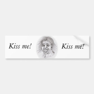Adesivo Para Carro Beije-me! - Bleistiftzeichnung