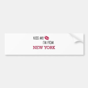 Adesivo Para Carro Beije-me que eu sou de NEW YORK