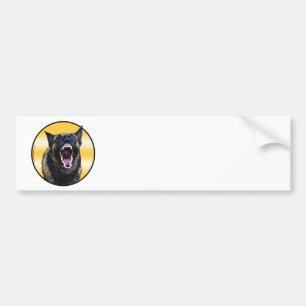 Adesivo Para Carro Belga de descascamento Malinois "Maligator "