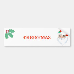 Adesivo Para Carro Belo Papai Noel de Natal