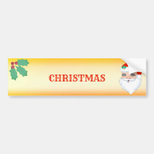 Adesivo Para Carro Belo Papai Noel do Natal