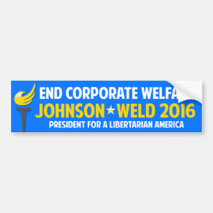 Adesivo Para Carro Bem-estar 2016 de Gary Johnson Libertário Solda