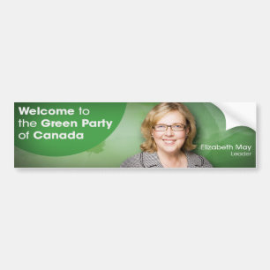 Adesivo Para Carro Bem-vindo ao líder do Partido Verde do Canadá