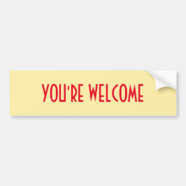 Adesivo Para Carro Bem-vindo, Bumper Sticker