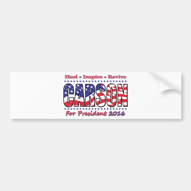 Adesivo Para Carro Ben Carson (Frente)