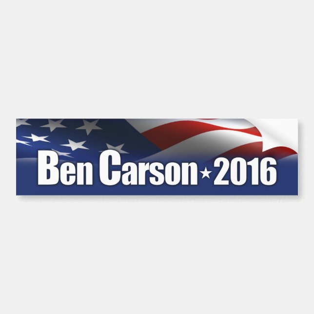 Adesivo Para Carro Ben Carson - presidente 2016 (Frente)