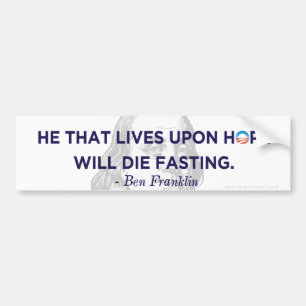 Adesivo Para Carro Ben Franklin que vive no autocolante no vidro