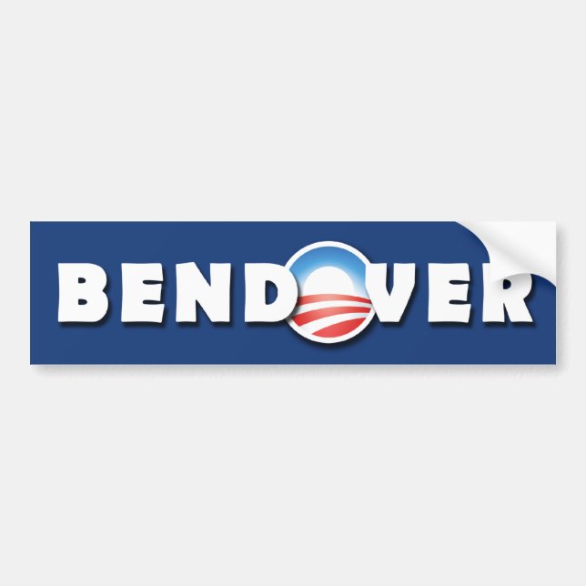 Adesivo Para Carro BENDOVER- Barack Obama - Democrática - pára-choque (Frente)