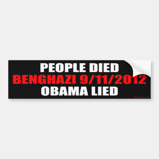 Adesivo Para Carro Benghazi 9/11/2012