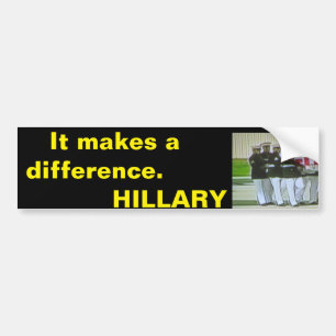 Adesivo Para Carro Benghazi. Faz uma diferença. Hillary