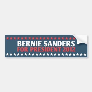 Adesivo Para Carro Bernie Sanders para o Presidente 2012 Bumper Stick
