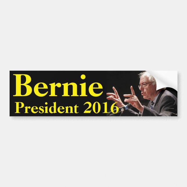 Adesivo Para Carro Bernie Sanders para o Presidente 2016 (Frente)