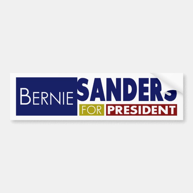 Adesivo Para Carro Bernie Sanders para o Presidente V1 (Frente)