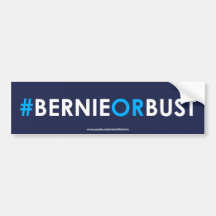 #BERNIEORBUST do autocolante no vidro traseiro das