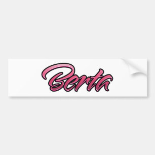 Adesivo Para Carro Berta - Aufkleber Sticker rosa desvanecido