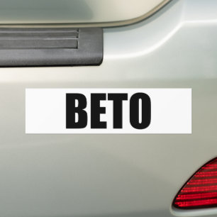 Adesivo Para Carro Beto O’Rourke - Estipografia moderna branca e negr