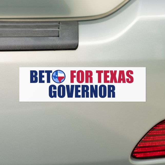 Adesivo Para Carro Beto para as eleições do Governador 2022 no Texas (No carro)