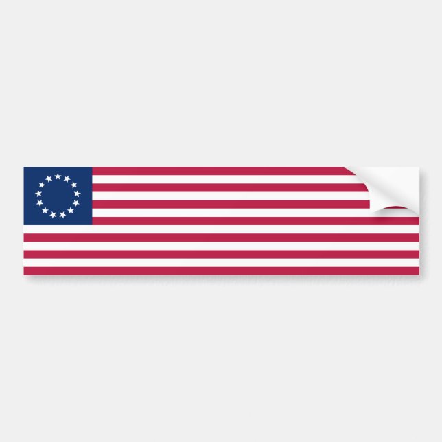Adesivo Para Carro Betsy Ross Flag (Frente)
