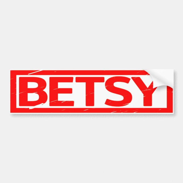 Adesivo Para Carro Betsy Stamp (Frente)