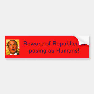 Adesivo Para Carro Beware dos republicanos