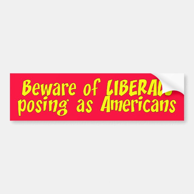 Adesivo Para Carro beware_liberals (Frente)