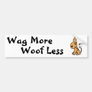 Adesivo Para Carro BH Wag engraçado mais Woof menos autocolante no