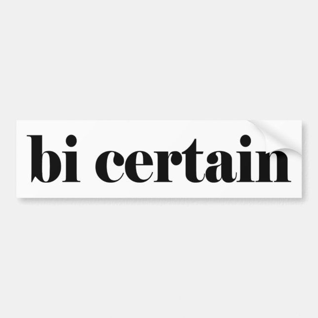 Adesivo Para Carro bi certo (Frente)