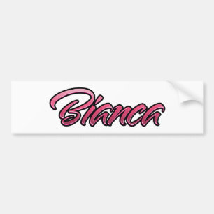 Adesivo Para Carro Bianca - Aufkleber Sticker cor-de-rosa