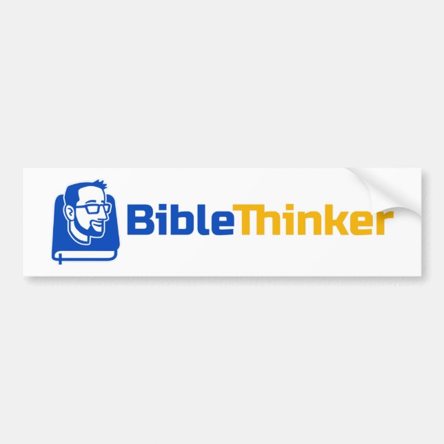 Adesivo Para Carro BibleThinker Bumper Sticker (Frente)