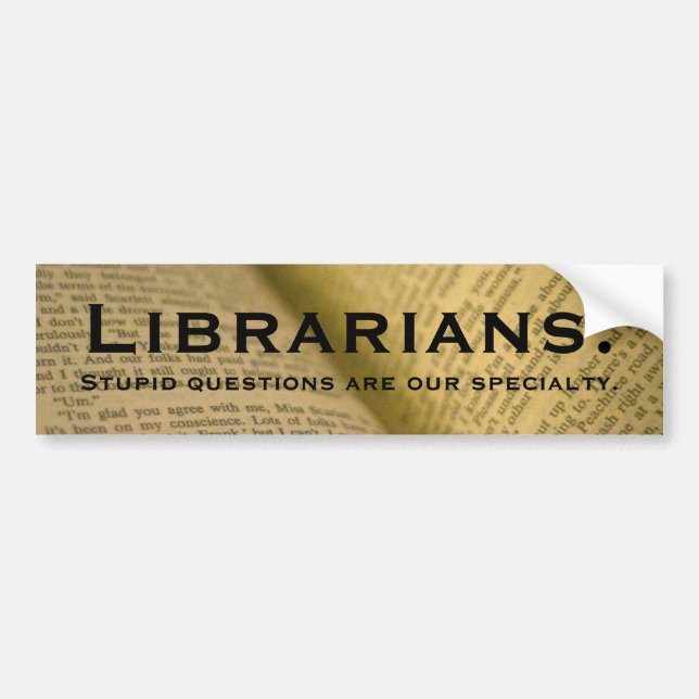 Adesivo Para Carro Bibliotecários (Frente)
