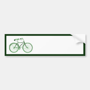 Adesivo Para Carro Bicicleta verde do vintage