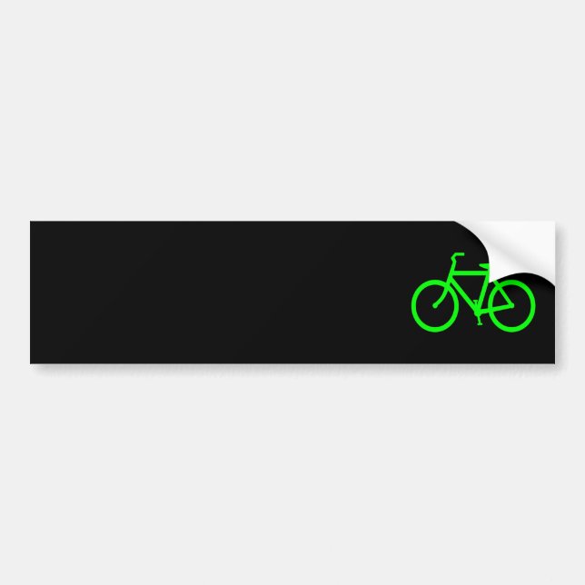 Adesivo Para Carro Bicicleta Verde Lima (Frente)