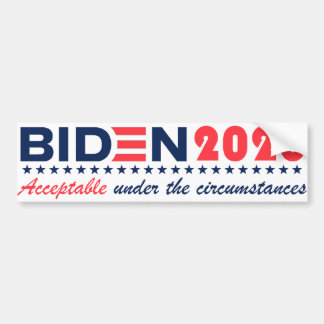 Adesivo Para Carro Biden20 - Aceitável nas circunstâncias Sticker